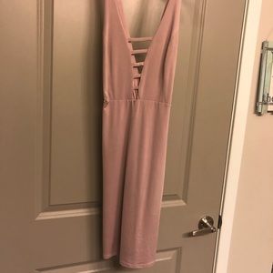 Bodycon millennial pink dress by DNA